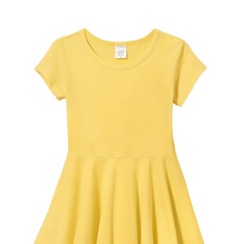 City Threads Sunny Yellow Kids Twirly Dress
